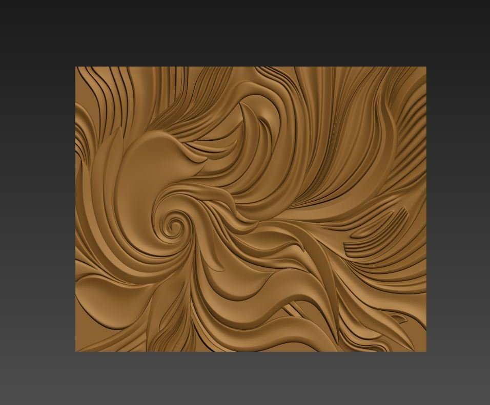 3D panel_G78_MAZ_STL model for CNC router