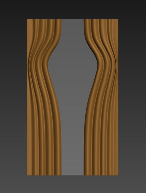 3D panel_G79_MAZ_STL model for CNC router