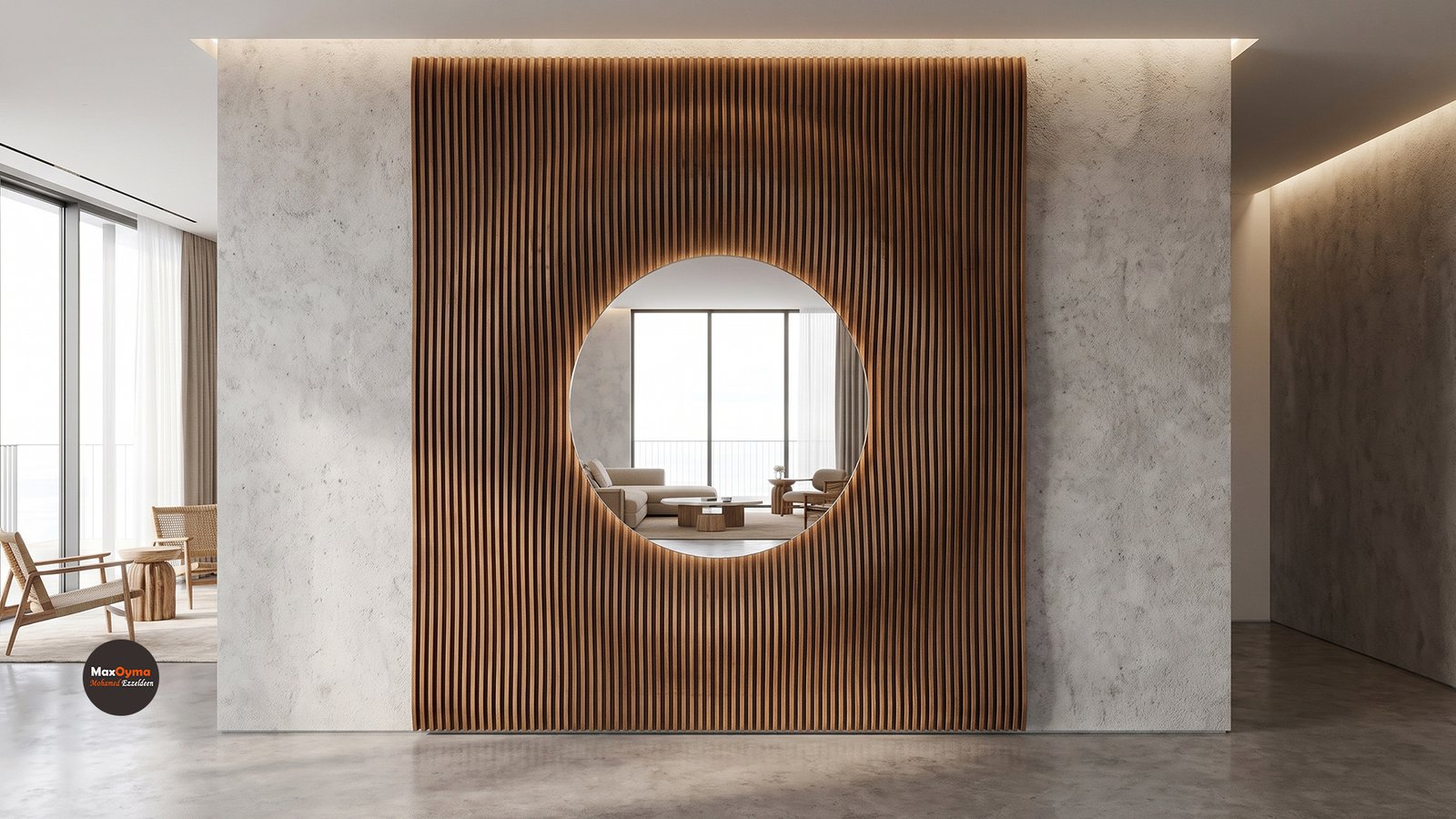 Parametric Circular Wooden Wall Panel – Para (022)