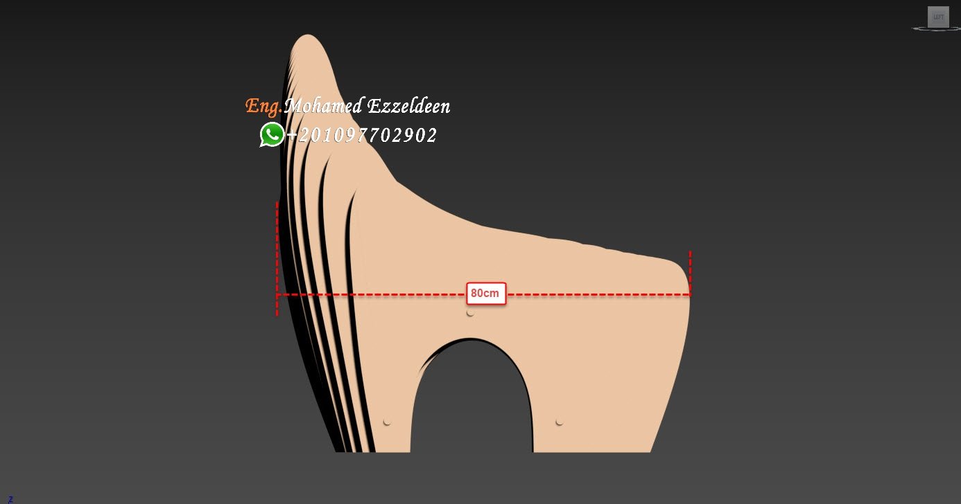 Parametric Wavy Wooden / Parametric bench Para (020) - Image 8