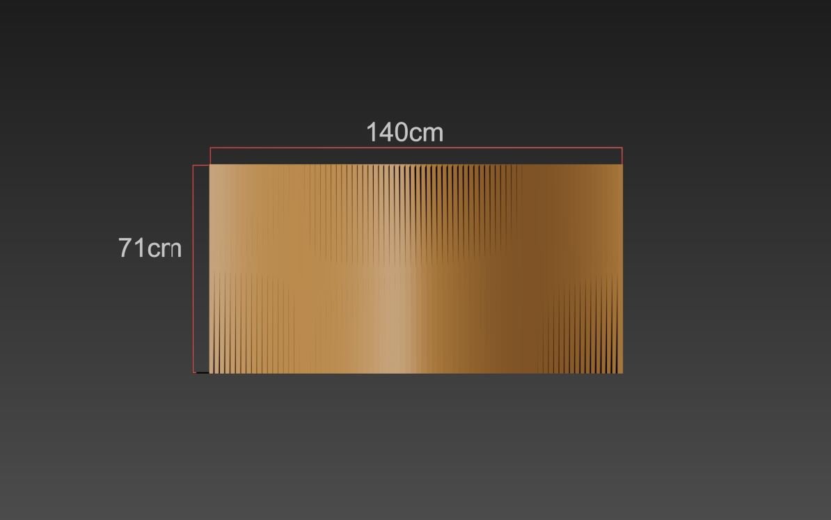 Parametric Wavy Wooden Coffee Table – CNC files for cutting Para (034) - Image 8
