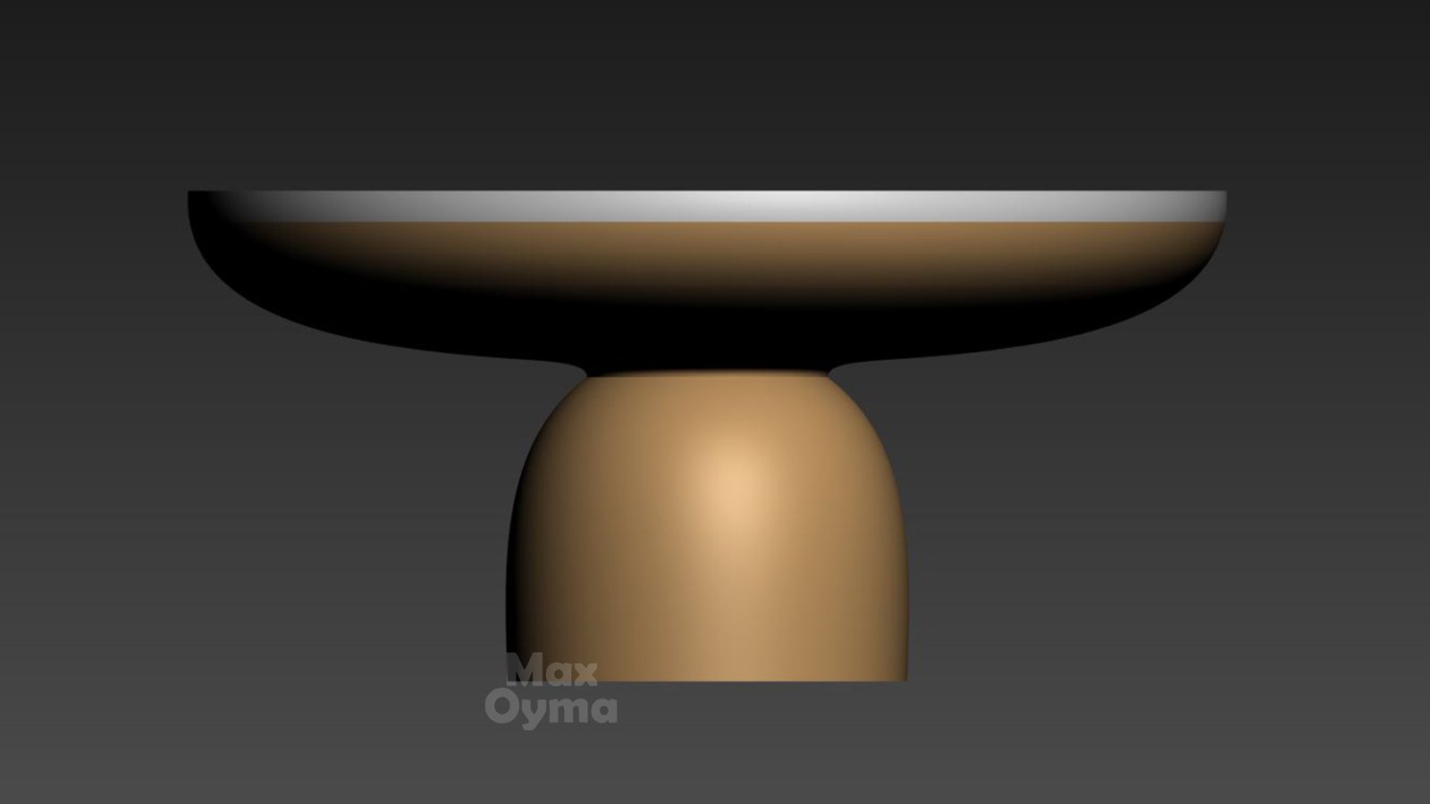 Parametric Round Wooden Bowl Coffee Table – CNC files for cutting Para (031)