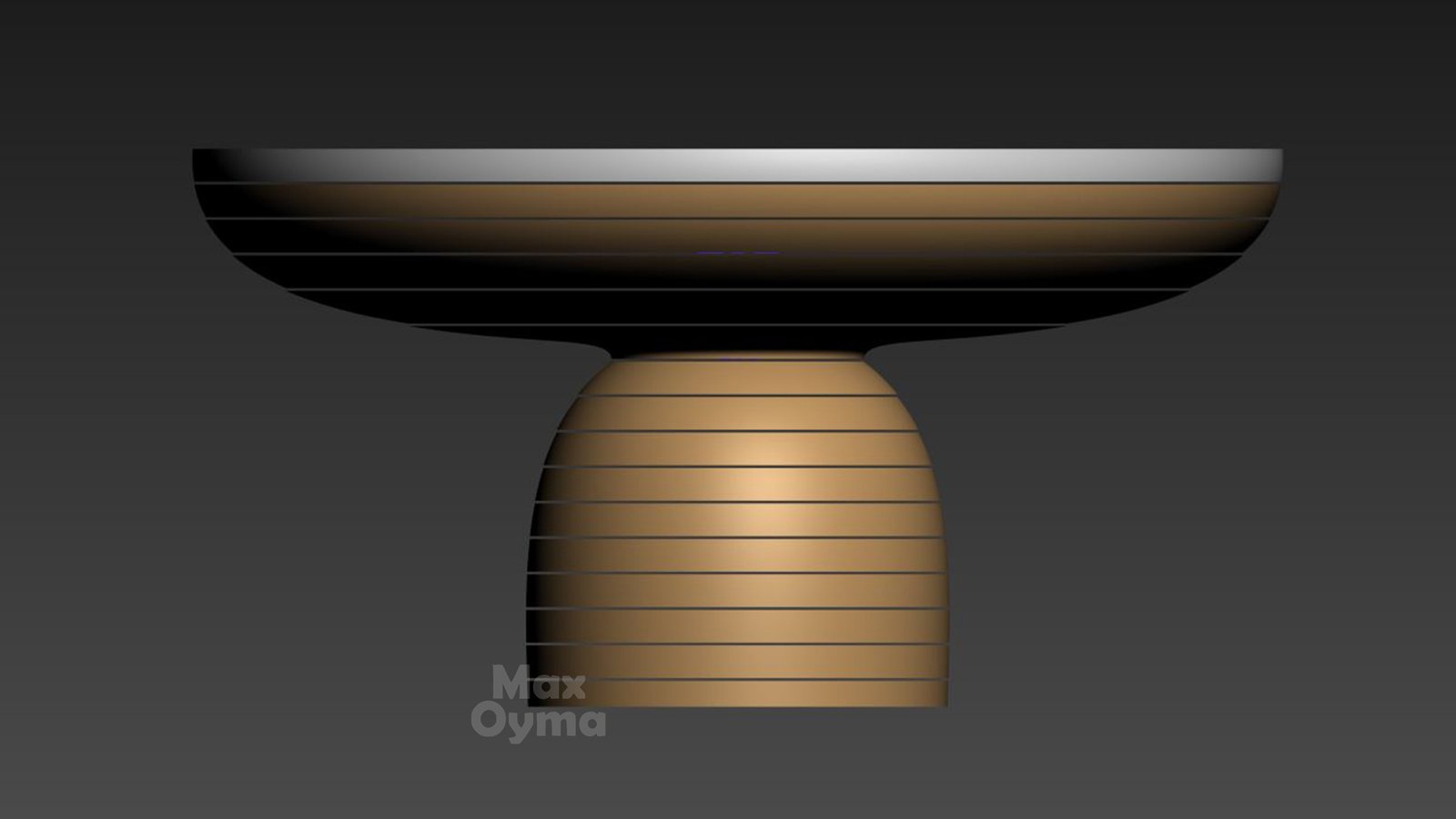 Parametric Round Wooden Bowl Coffee Table – CNC files for cutting Para (031)